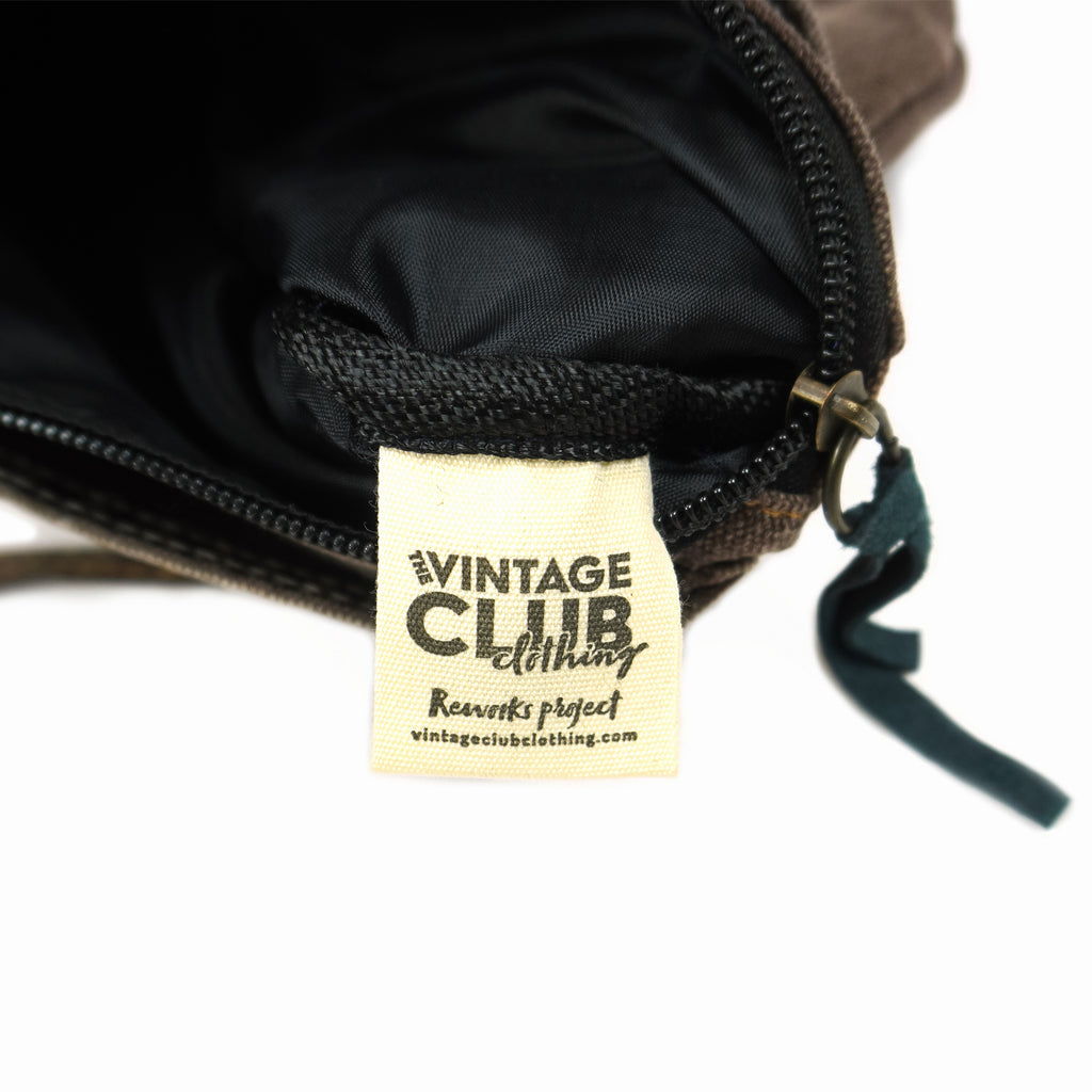 Reworked (Carhartt) - Dark Brown Crossbody Bag Vintage Retro