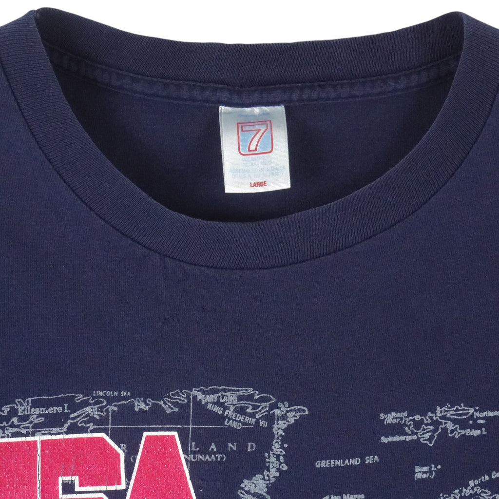 Vintage (Logo 7) - USA Basketball Single Stitch T-Shirt 1990s Large Vintage Retro