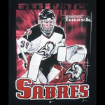 NHL - Buffalo Sabres Dominik Hasek Single Stitch T-Shirt 1990s X-Large Vintage Retro Hockey