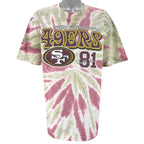 NFL (Cotton Park) - San Francisco 49ers Tie Dye T-Shirt 1999 X-Large Vintage Retro Football