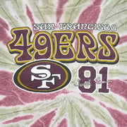 NFL (Cotton Park) - San Francisco 49ers Tie Dye T-Shirt 1999 X-Large Vintage Retro Football