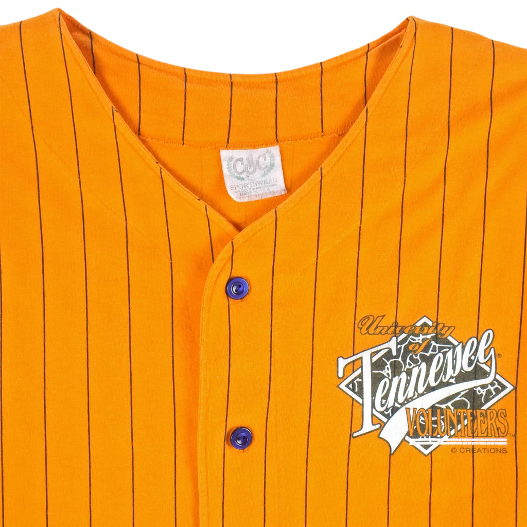 NCAA (C&C) - Tennessee Volunteers Single Stitch T-Shirt 1990s X-Large Vintage Retro College