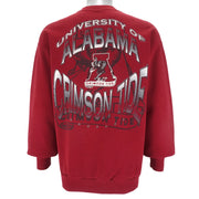 NCAA (Red Oak) - Alabama Crimson Tide Crew Neck Sweatshirt 1990s Large Vintage Retro College