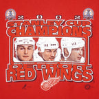 NHL (Gildan) - Detroit Red Wings Stanley Cup Champions T-Shirt 2002 Large Vintage Retro Hockey