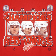 NHL (Gildan) - Detroit Red Wings Stanley Cup Champions T-Shirt 2002 Large Vintage Retro Hockey