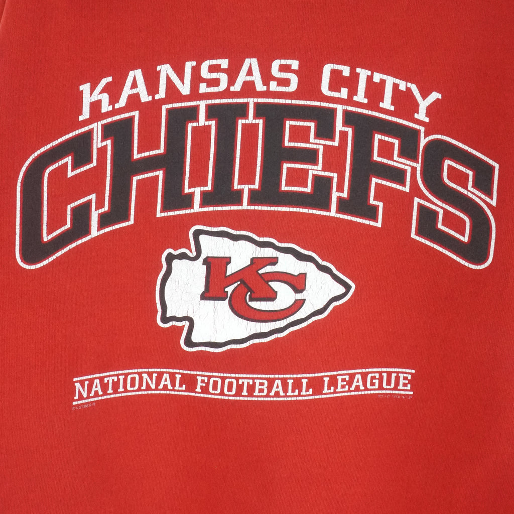 NFL (Lee) - Kansas City Chiefs Crew Neck Sweatshirt 1990s Medium Vintage Retro Football
