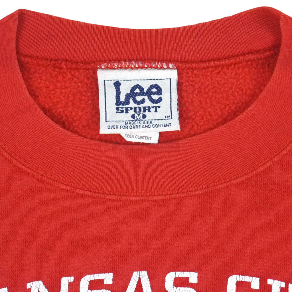 NFL (Lee) - Kansas City Chiefs Crew Neck Sweatshirt 1990s Medium Vintage Retro Football
