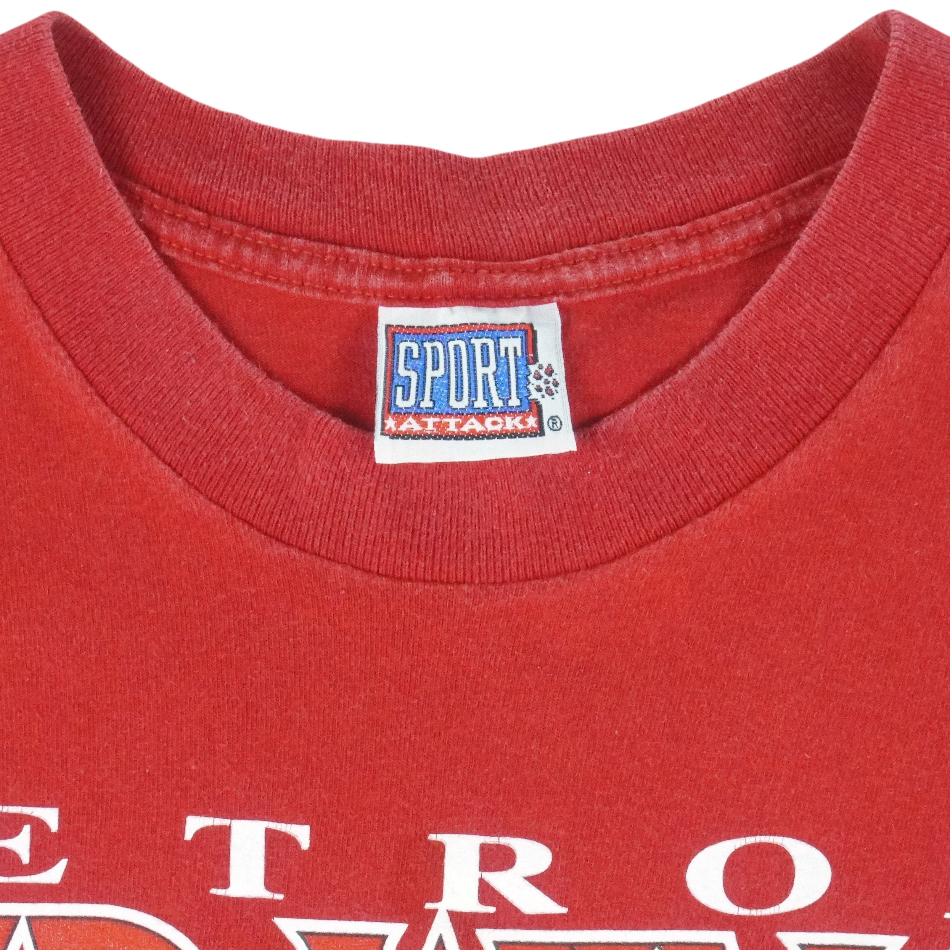 NHL (Sport Attack) - Detroit Red Wings Stanley Cup T-Shirt 1997 Large Vintage Retro Hockey