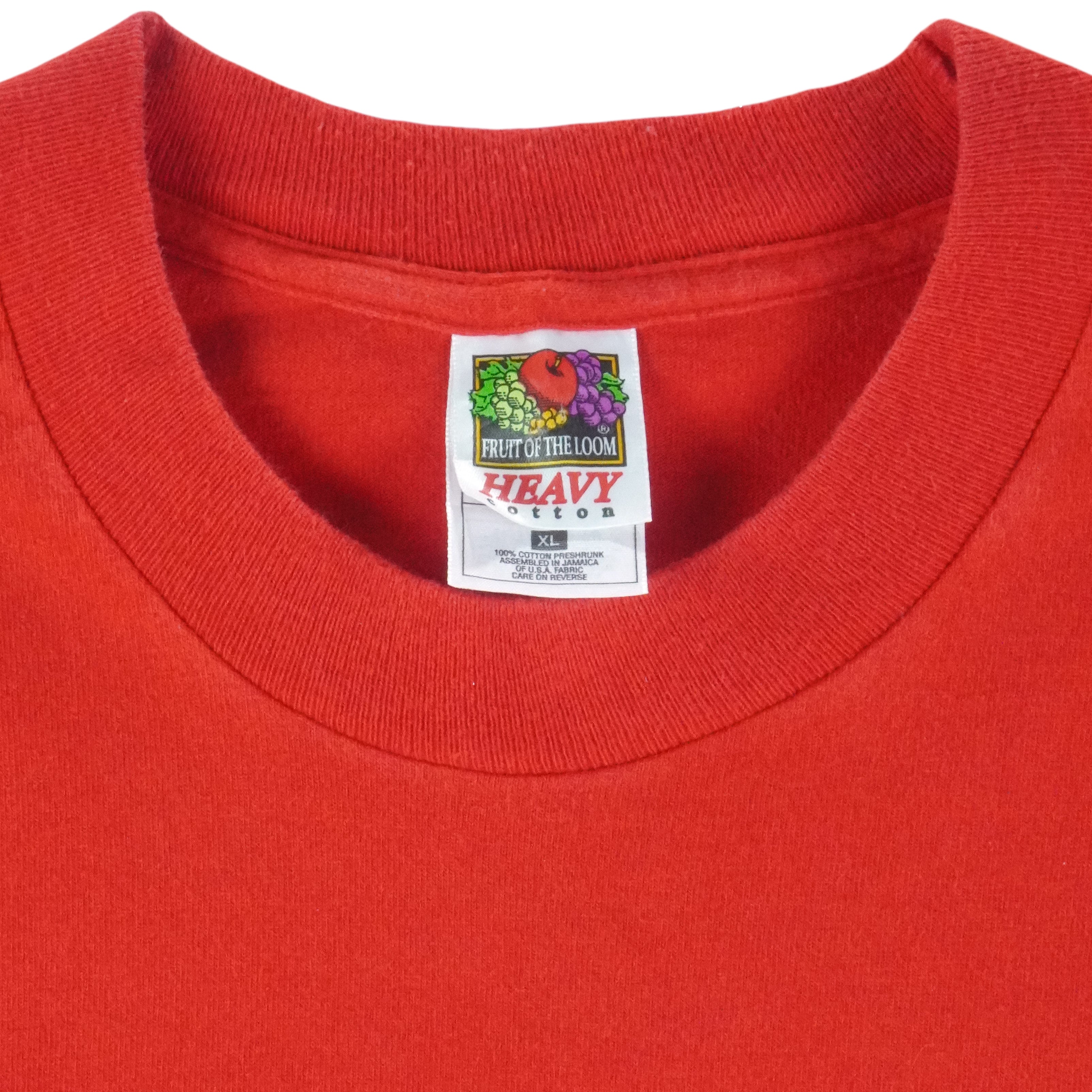 NFL (Fruit Of The Loom) - Kansas City Chiefs Single Stitch T-Shirt 1997 X-Large Vintage Retro Football