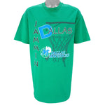 NBA (Hanes) - Dallas Mavericks Jammin Single Stitch T-Shirt 1990s X-Large