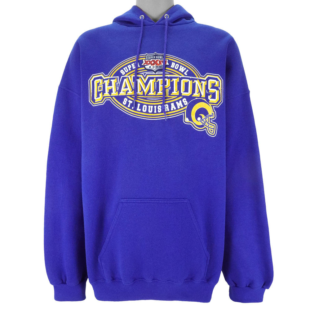NFL (Logo Athletic) - St. Louis Rams Super Bowl 34th Champs Sweatshirt 2000 3X-Large Vintage Retro Football