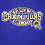 NFL (Logo Athletic) - St. Louis Rams Super Bowl 34th Champs Sweatshirt 2000 3X-Large Vintage Retro Football