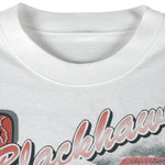 NHL (Bulletin) - Chicago Blackhawks Single Stitch T-Shirt 1991 Large Vintage Retro Hockey
