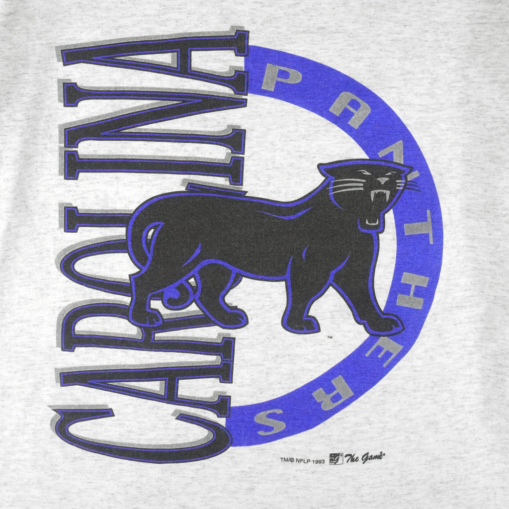 NFL (The Game) - Carolina Panthers Single Stitch T-Shirt 1993 X-Large Vintage Retro Football