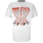 NCAA (Logo Motion) - Ohio State Buckeyes Single Stitch T-Shirt 1991 X-Large