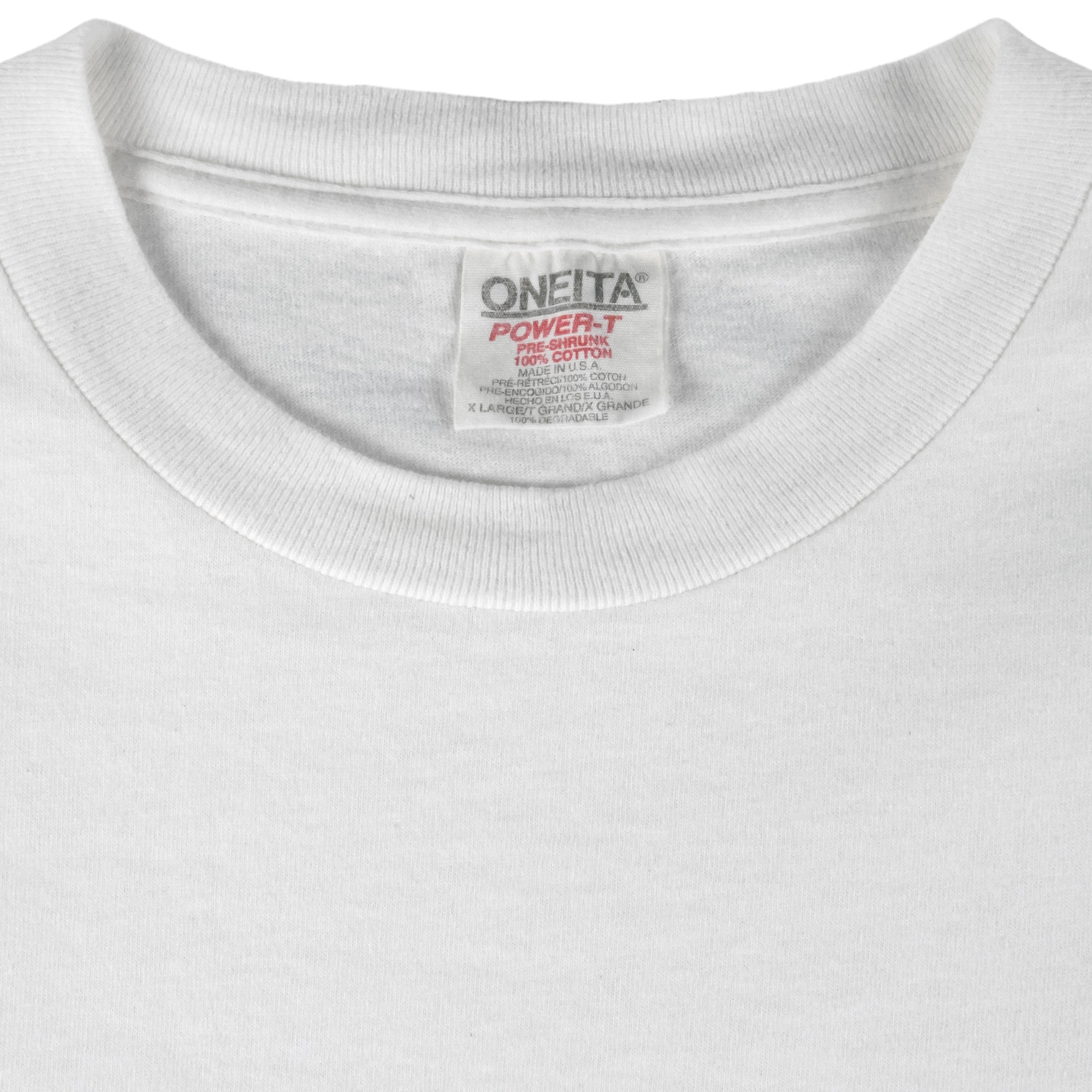Vintage (Oneita) - North Dakota Farming Animal Print T-Shirt 1990s X-Large Vintage Retro