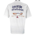 Vintage (No Fear) - Does Not Play Well With Others Single Stitch T-Shirt 1990s Large Vintage Retro