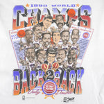 NBA (Salem) - Detroit Pistons, World Champs Spell-Out T-Shirt 1990 X-Large Vintage Retro Basketball