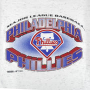 MLB (Trench) - Philadelphia Phillies Single Stitch T-Shirt 1993 X-Large Vintage Retro Baseball