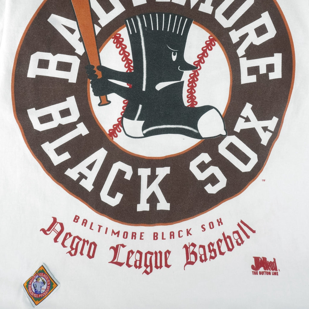 NLB (JHead) - Baltimore Black Sox Single Stitch T-Shirt 1990s X-Large Vintage Retro Baseball
