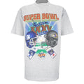 NFL (Dynasty) - Super Bowl 25th Ravens VS Giants Deadstock T-Shirt 2001 Large Vintage Retro Football