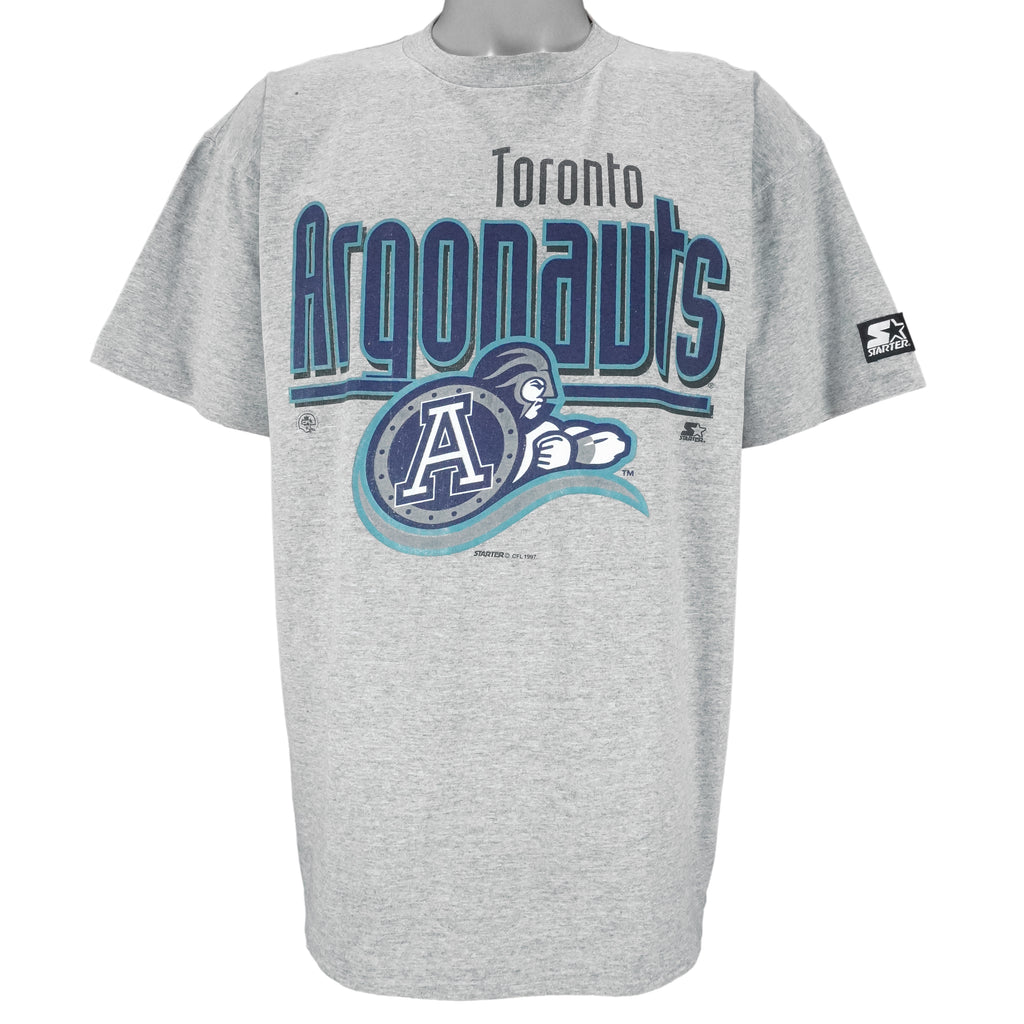 Starter - CFL Toronto Argonauts Single Stitch T-Shirt 1997 Large Vintage Retro Football