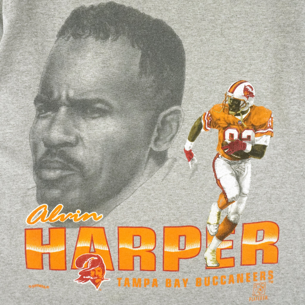 NFL (Lee) - Tampa Bay Buccaneers Alvin Harper MVP T-Shirt 1990s Large Vintage Retro Football