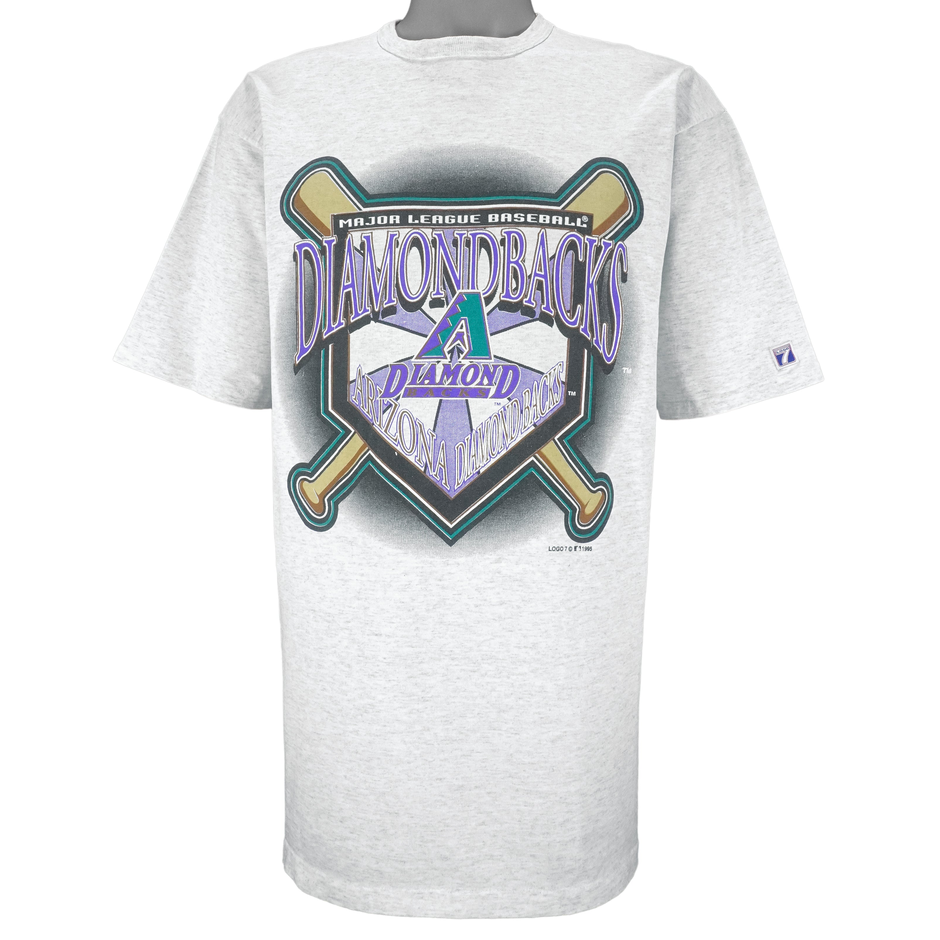 MLB (Logo 7) - Arizona Diamondbacks Single Stitch T-Shirt 1995 X-Large Vintage Retro Baseball