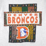 NFL (Tultex) - Denver Broncos X Mola Art Graphic T-Shirt 1993 X-Large