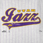 NBA (Nutmeg) - Utah Jazz Single Stitch T-Shirt 1990s X-Large Vintage Retro Basketball