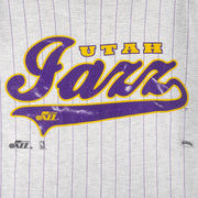NBA (Nutmeg) - Utah Jazz Single Stitch T-Shirt 1990s X-Large Vintage Retro Basketball