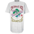 MLB (Brock World) - Cincinnati Reds World Series Champs T-Shirt 1990 XX-Large Vintage Retro Baseball