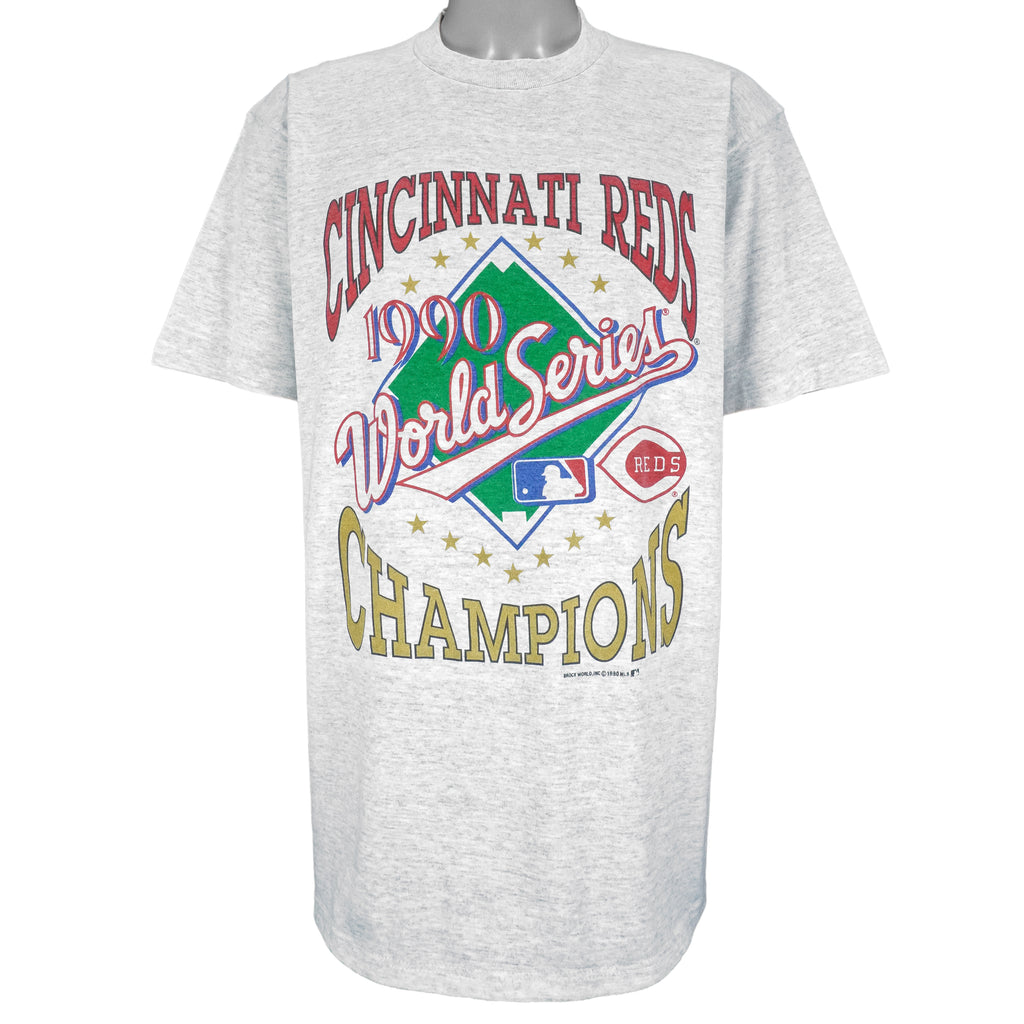 MLB (Brock World) - Cincinnati Reds World Series Champs T-Shirt 1990 XX-Large Vintage Retro Baseball