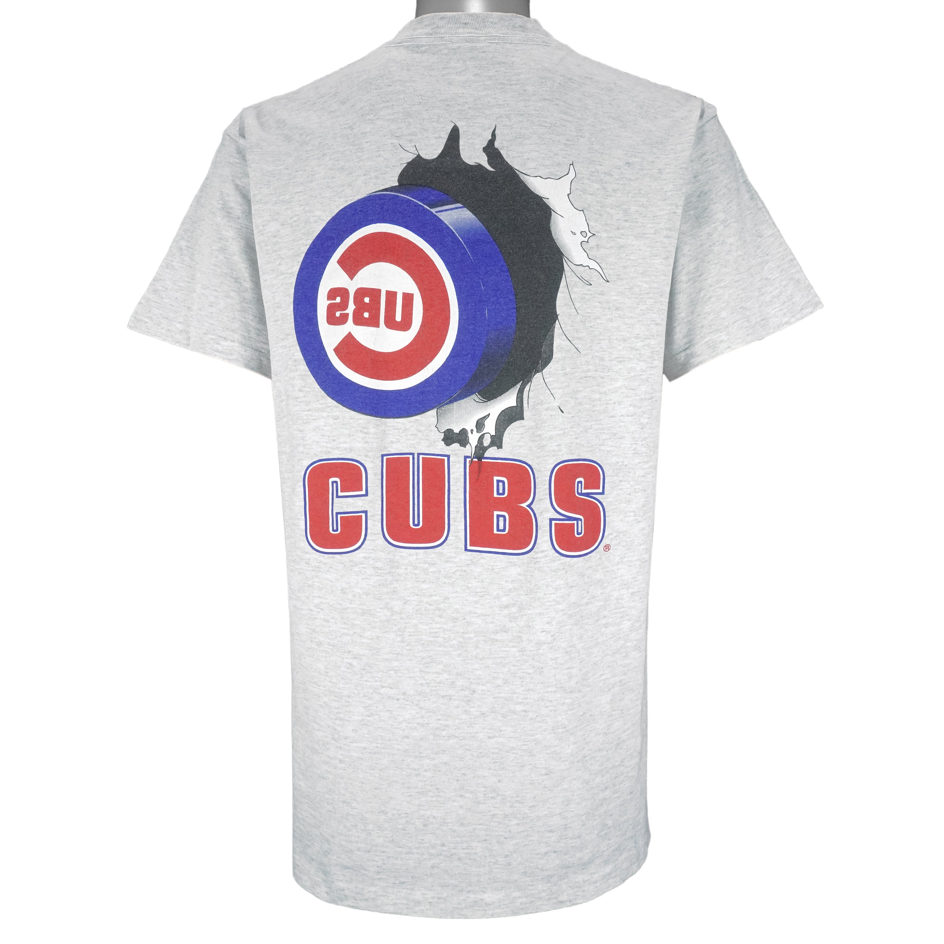 MLB (Nutmeg) - Chicago Cubs Breakout Single Stitch T-Shirt 1990s Large Vintage Retro Baseball