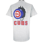 MLB (Nutmeg) - Chicago Cubs Breakout Single Stitch T-Shirt 1990s Large Vintage Retro Baseball