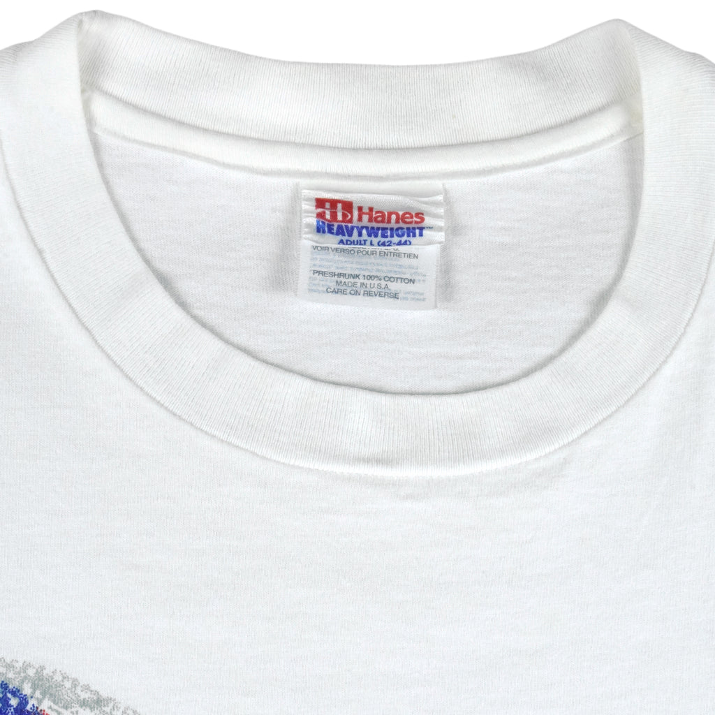 Vintage (Hanes) - Atlanta Olympic Big USA Flag Single Stitch T-Shirt 1996 Large Vintage Retro