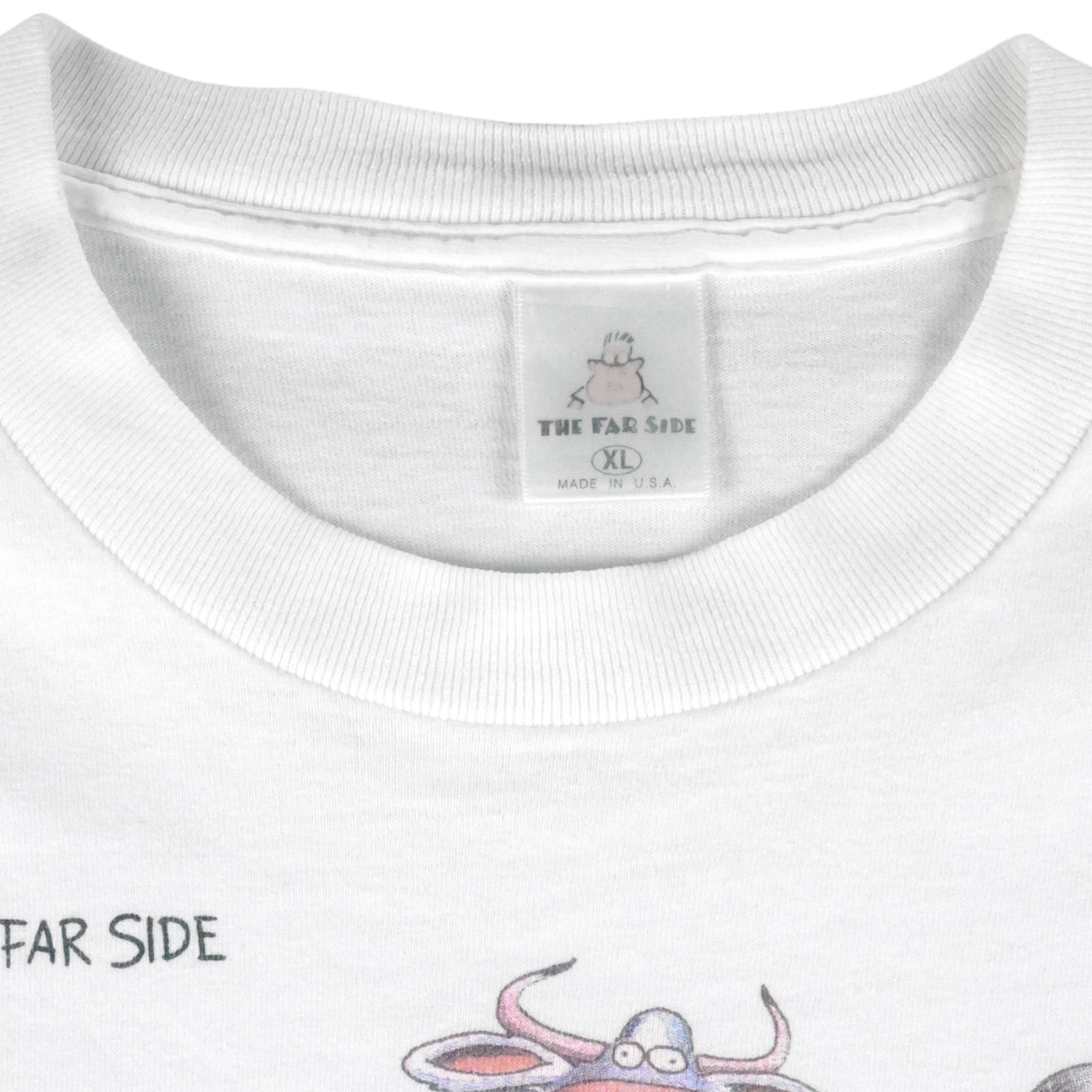 Vintage (The Far Side) - Big Print Single Stitch T-Shirt 1991 X-Large Vintage Retro