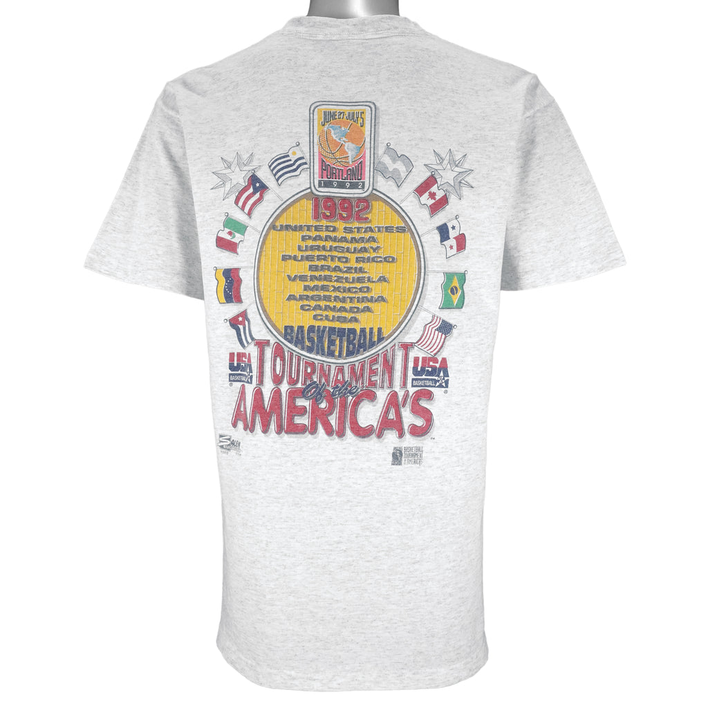 Vintage (Salem) - USA Basketball Dream Team Single Stitch T-Shirt 1992 Large Vintage Retro 