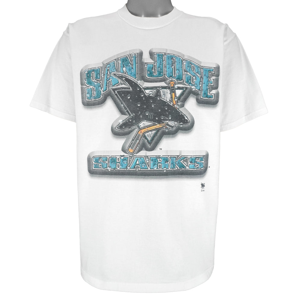 NHL (Pro Player) - San Jose Sharks T-Shirt 1999 Large Vintage Retro Hockey