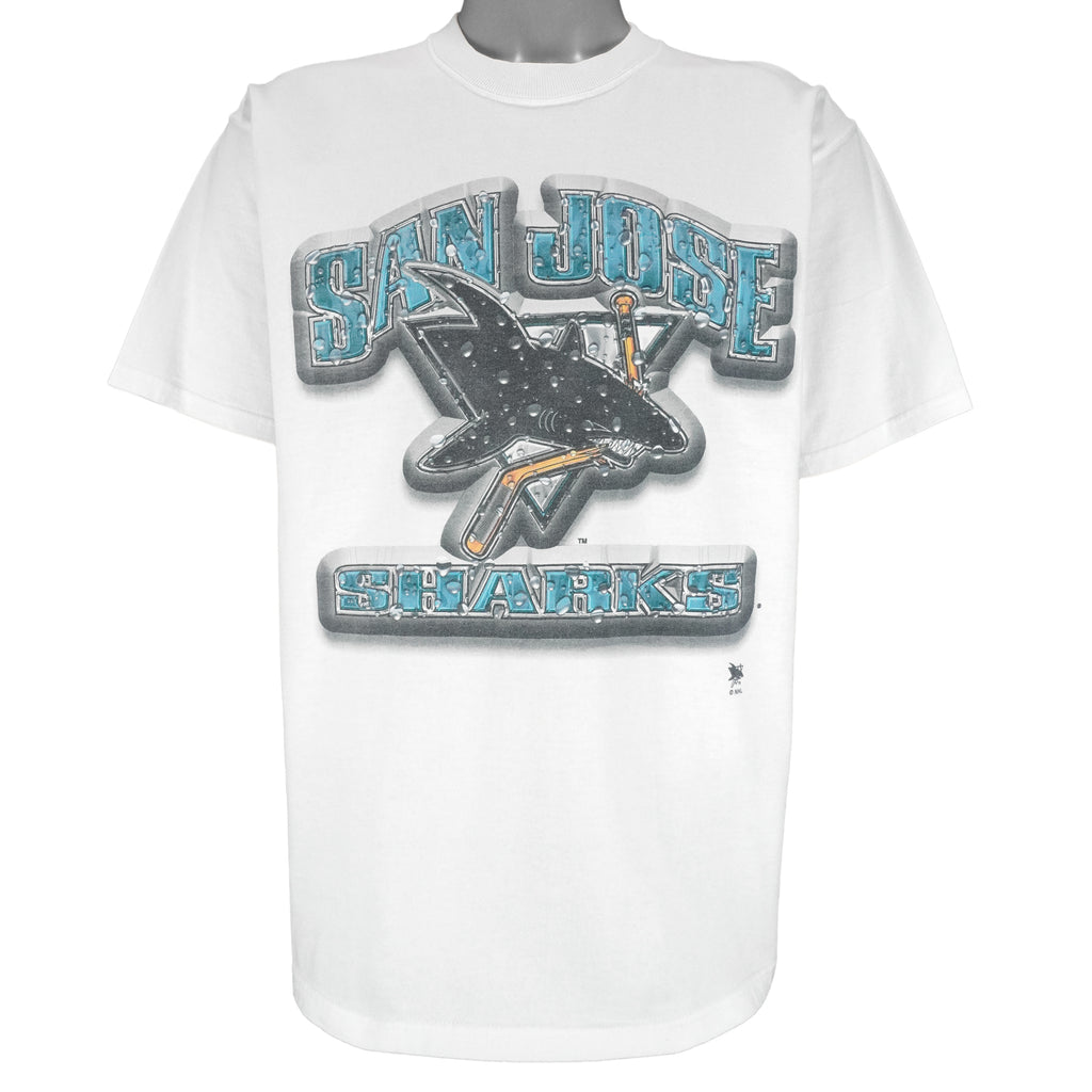 NHL (Pro Player) - San Jose Sharks T-Shirt 1999 Large Vintage Retro Hockey