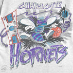 NBA (Magic Johnson T's) - Charlotte Hornets T-Shirt 1990s X-Large Vintage Retro Basketball