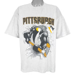 NHL (League Leader) - Pittsburgh Penguins Breakout T-Shirt 1990s X-Large