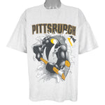 NHL (League Leader) - Pittsburgh Penguins Breakout T-Shirt 1990s X-Large Vintage Retro Hockey