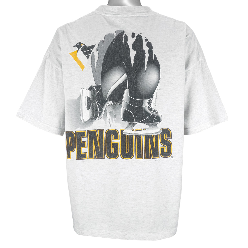 NHL (League Leader) - Pittsburgh Penguins Breakout T-Shirt 1990s X-Large Vintage Retro Hockey