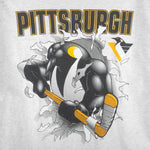 NHL (League Leader) - Pittsburgh Penguins Breakout T-Shirt 1990s X-Large Vintage Retro Hockey