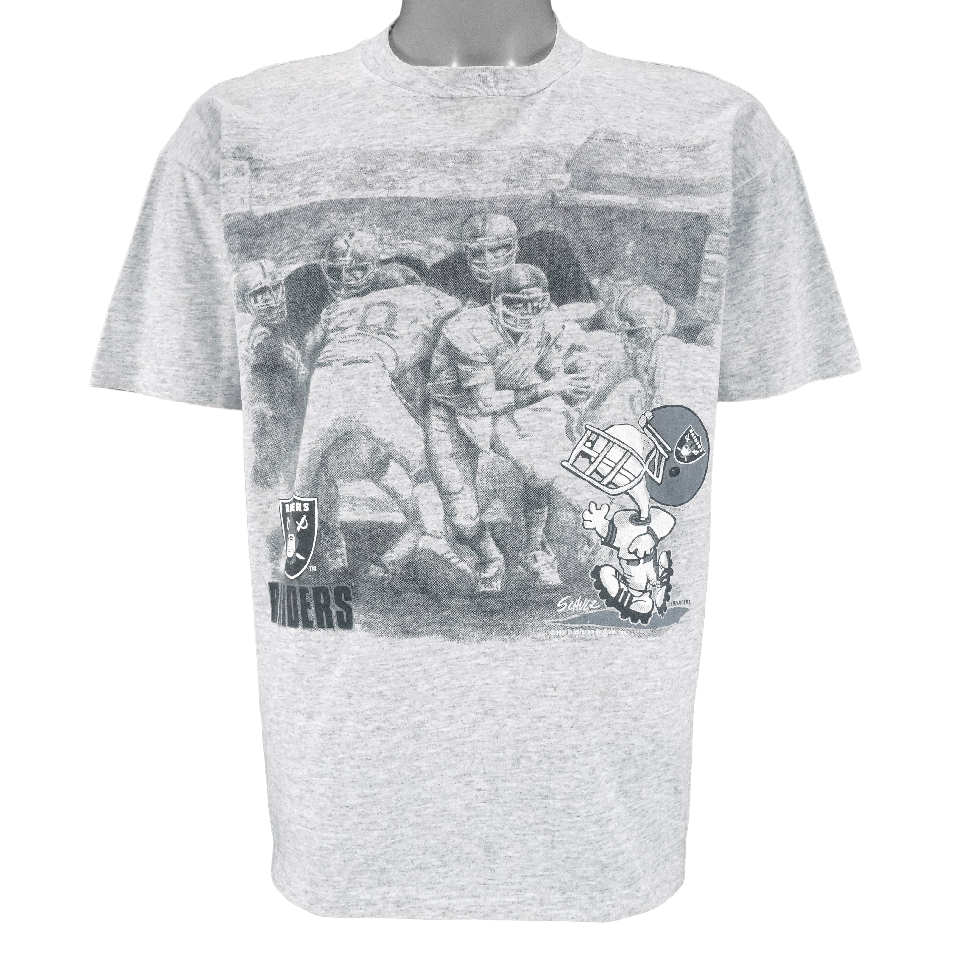 NFL - Las Vegas Raiders x Snoopy Single Stitch T-Shirt 1990s Medium Vintage Retro Football