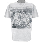 NFL - Oakland Raiders x Snoopy Graphic Single Stitch T-Shirt 1990s Medium