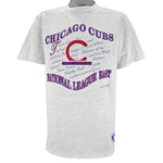 MLB (Nutmeg) - Chicago Cubs Embroidered T-Shirt 1991 Large