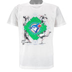 MLB - Toronto Blue Jays Single Stitch T-Shirt 1993 Medium Vintage Retro Baseball