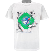 MLB - Toronto Blue Jays Single Stitch T-Shirt 1993 Medium Vintage Retro Baseball